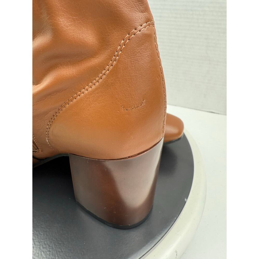 FRANCO SARTO Talfer Womens Sz 9.5M Tall‎ Knee High Chestnut Brown Leather Boots - Picture 9 of 13